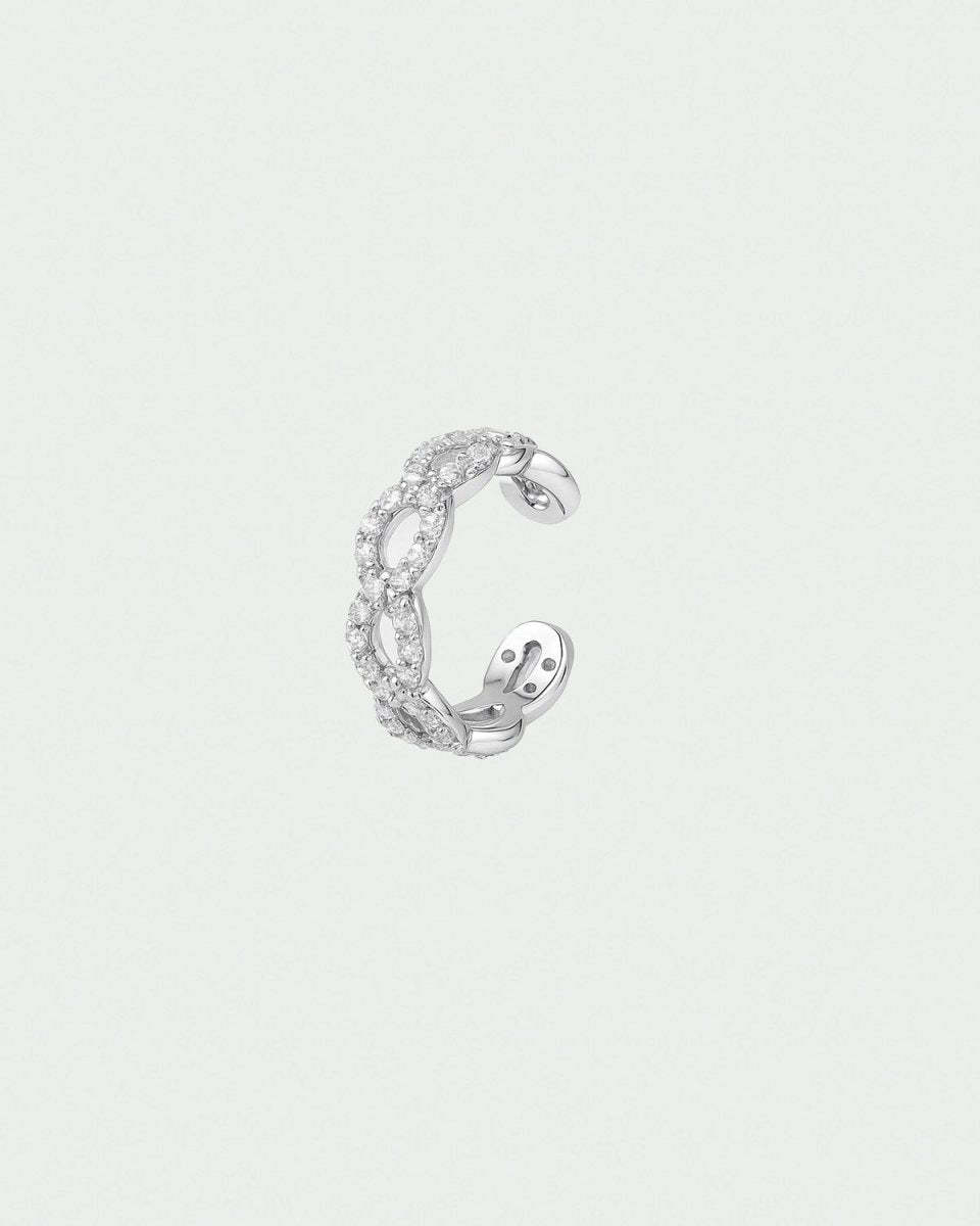 Ear Cuff Shiny Chain Prata - EAR CUFF - DAANA