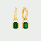 Aretes Cartagena Oro Verde