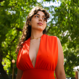 Aretes Bali Oro Azul