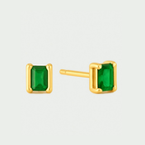 Aretes Bali Oro Verde