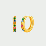 Brinco Giuliana Ouro Arcoiris - BRINCOS - DAANA