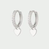 Brinco Valentina Prata Branco - BRINCOS - DAANA