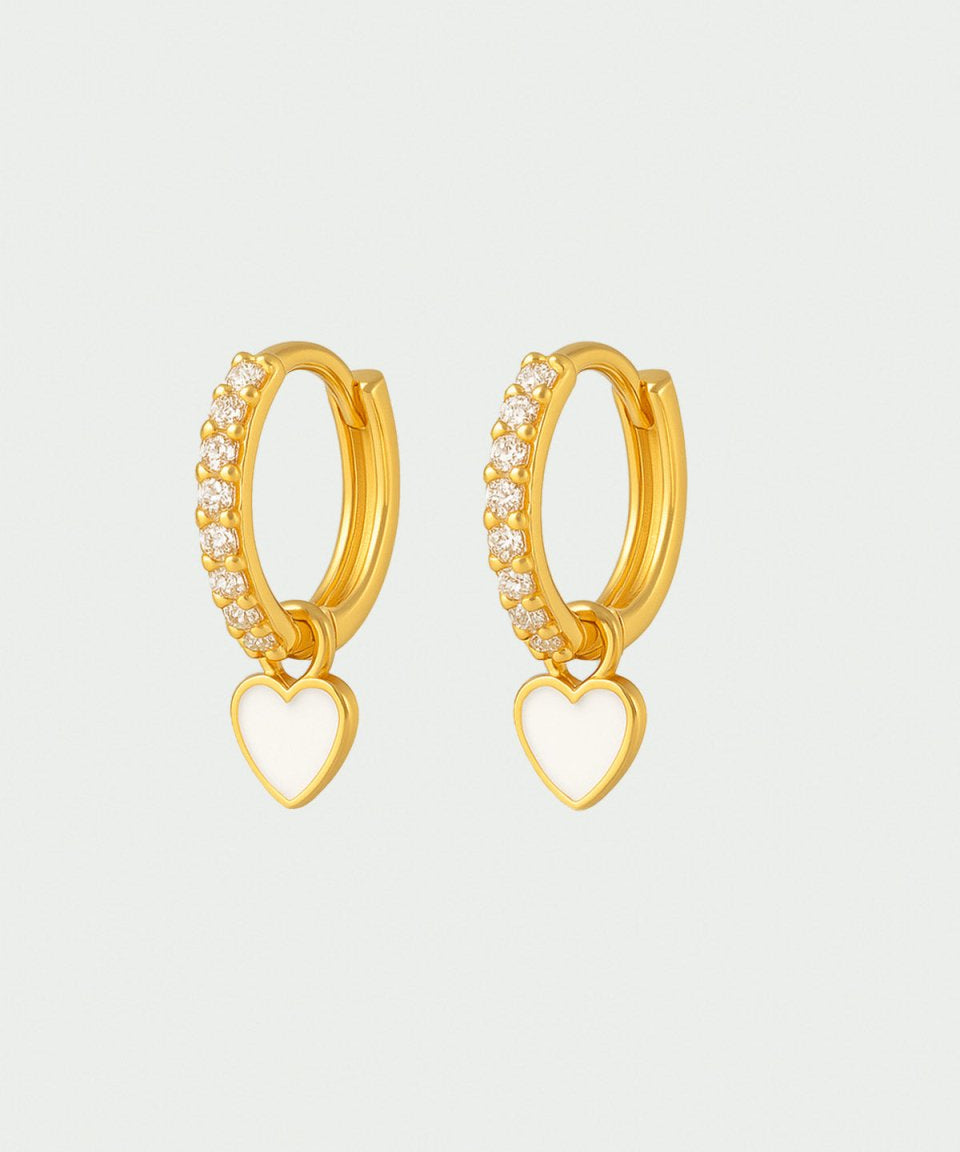 Brinco Valentina Ouro Branco - BRINCOS - DAANA