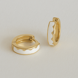 Brinco Amsterdam Ouro White - BRINCOS - DAANA