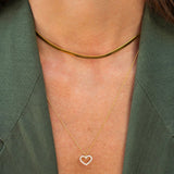 Collar Corazon Oro Azul - COLARES - DAANA