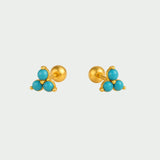 Piercing Leah Ouro Turquesa - PIERCINGS - DAANA